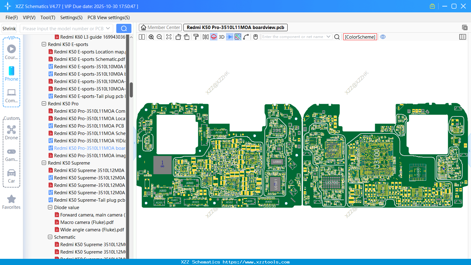 Xiaomi Redmi K50 Pro-3510L11MOA Boardview